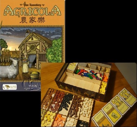 Agricola Card Game Storage Box Organizer for Wooden Receiving Compact Case  The Broken Token Box Laser Cutting Size 307x217x52mm - AliExpress